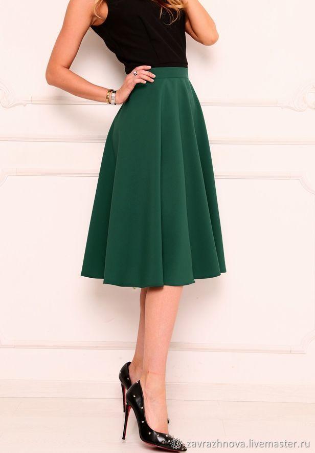 зелёная юбка